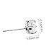 CAETLE ®White Crystal Zironia Bling Bling Shine Gem Mounted Stud Earrings
