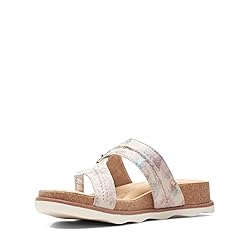 Clarks Brynn Madi Flat Sandal, Sand Interest, 8 Wide