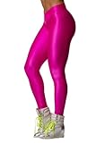Amour- Fashion Neon Stretch Skinny Shiny Spandex Leggings Pants