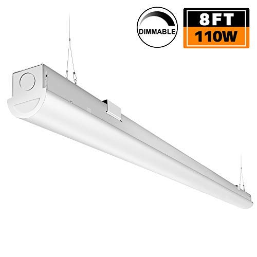 FaithSail 8FT LED Strip Lights Linkable Linear Shop Garage Light, 110W