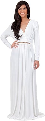 amazon white long sleeve maxi dress
