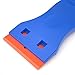Nicpro 3 PCS Plastic Razor Blade Scraper Tool with 120 PCS Double Edged Razor Blades Adhesive Remover for Glass, Labels Decal, Stickers, Window Cleaning