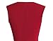 MUXXN Women's V Neck Knee Length A Line Rockbailly Party Dress(M Burgundy)