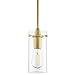 Satin Brass Pendant Lights Kitchen Island - Small Clear Glass Pendant Light Fixture