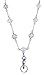 Hidden Hollow Beads Stainless Steel Strong Chain Womens Lanyard for ID Card Badge Holder, Made in USA, Teacher Gift Nurse Cruise Key Keychain Phone