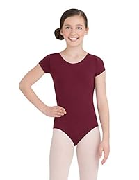 Capezio - Leotardo de manga corta para niñas
