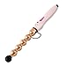 Lee Stafford Coco LoCo Bubble Curling Wand/Beach Hair Curling Iron - Coconut Oil Infused Ceramic Ball Hair Curler with Big Barrel for Professional Spiral Curls - 1 Inch Wide - Light Pink Waver