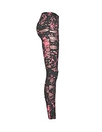 Leggings de malla desgarrados para dama
