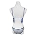 HOT Sale!Canserin Women Sexy Women Lingerie Babydoll Vest Top Bra+Pants Set (L, Blue)