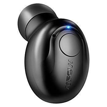 Mpow Wireless Earbud, V4.1 Mini Bluetooth Earbud, Car Bluetooth Headset Invisible Headphone with Mic, 6-Hr Playing Time Cell Phone Bluetooth Earpiece for iPhone Samsung Android (Two Chargers, One Pcs)