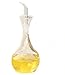 Eleton's Planet Pyriform 14oz Glass Olive Oil Dispenser Bottle, Oil & Vinegar Cruet with Pourers and NO Funnel Needed -Olive Oil Carafe Decanter for Kitchen