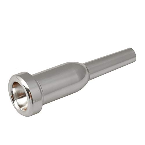 Silver Plated Metal Bullet-Shape Trumpet Mouthpiece,5C for Musical Instrument - Thumbnail 3