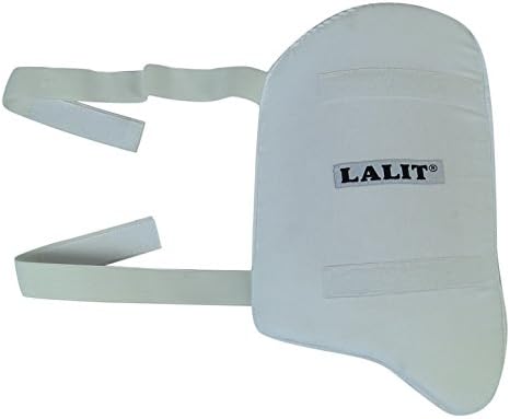 Lalit White Color Padded Terry Cloth Boy Cricket Thigh Protection Guard