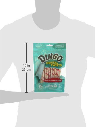 DINGO DENTAL TWISTS FOR SMALL AND MEDIUM DOGS, 35-COUNT