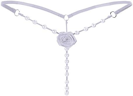 MyLingerieHub True Love Pearl White G-String Thong Crotchless
