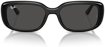 Amazon.com: Ray-Ban RB4457D Sunglasses, Black/Dark Grey, 55 mm
