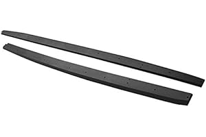 IKON MOTORSPORTS Side Skirts Extension Compatible with 2015-2023 Ford Mustang R Style PP Textured Black Rocker Panel Splitter Side Underbody Spoiler