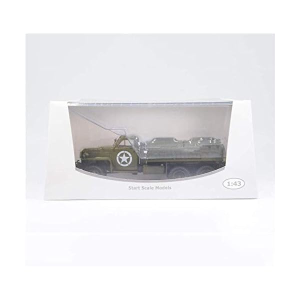 XHH Militärpanzermodell, Maßstab 1:43 Studebaker-US6-U5 Tankwagen Modell der UDSSR-Legierung, Spielzeug und Geschenke… – Bild 8