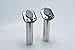 Amarine Made 2Pcs Stainless Steel Fishing Rod Holder Flush Mount with Black PVC Cap and Liner Boat Rod Holder 30 Degrees