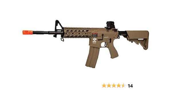 G G Cm16 Raider Long Barrel Airsoft Tan Sports Outdoors Amazon Com