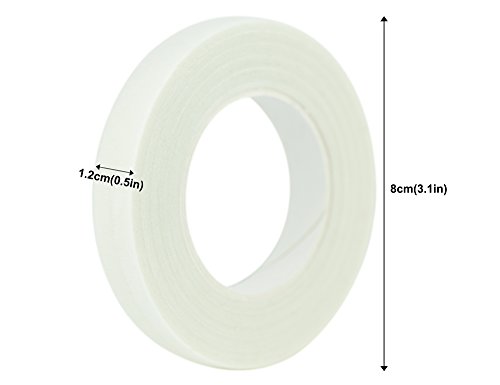 FiveSeasonStuff 2 Rolls of (White) Floral Tapes/Package 60Yards (30 Yards/Roll), Flower Stems Wrapping for Bouquets, Corsages, Boutonnieres, Floral Arrangement, Craft Projects, etc. - Thumbnail 3