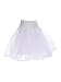 Remedios Kids White 3 Layers Wedding Flower Girl Petticoat/Underskirt/Crinoline,M, White, Medium / 20-28 Inches