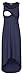 Milk Nursingwear Women's High-Low Nursing Dress-L-Navy