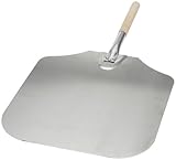 Kitchen Supply 16-Inch x 18-Inch Aluminum Pizza Peel with Wood Handle