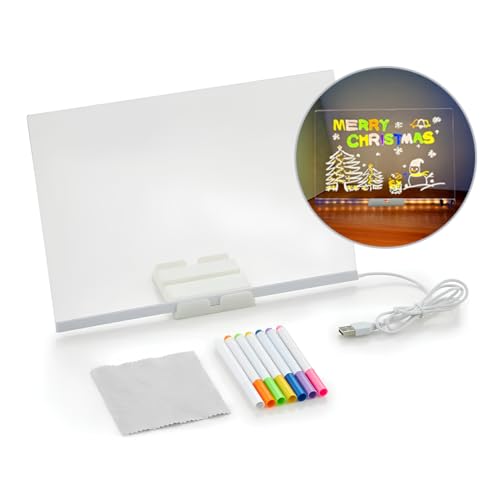 Prancheta de Desenho com Luz LED A4 USB – Mesa de Luz com Iluminação, Ideal para Desenho, Planner, Lembretes e Crianças Quadro Desenho Luminária Led Para Escrita Apagável Premium