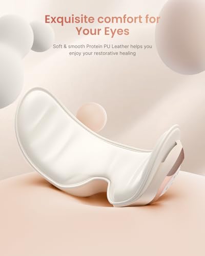 RENPHO Eye Massager with Heat and Cooling Voice Control, Gifts for Women Father Men Dad Husband, FSA Eligible HSA, Heated Eye Mask for Dry Eye Relief Eye Care Relax - Eyeris 3