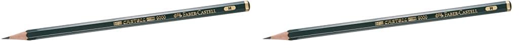 Faber-Castell Pencil 9000 H (Pack of 2)