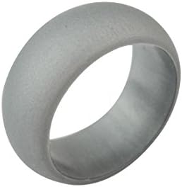 Silver Gold Camo Silicone Wedding Ring For Men Women Metal Look Silicone Rubber Band