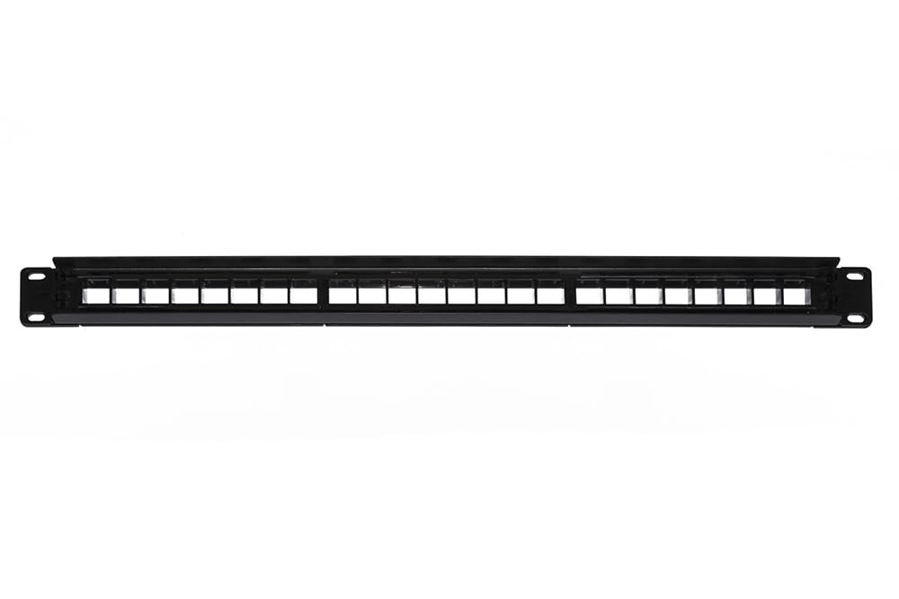 LINK lkpv24 Empty Patch Panel 24 Ports, Black