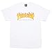 Thrasher Skateboard Magazine Flame T-Shirt (White)