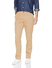 Essentials Straight-Fit Casual Stretch Khaki para hombre