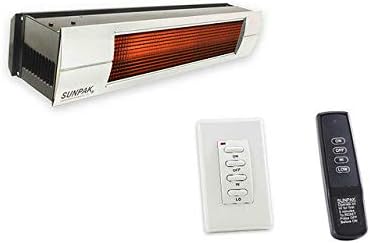 Amazon Com Sunpak Model S34 Tsr Two Stage Remote 25 000 To 34 000 Btu Infrared Outdoor Patio Heater Natural Gas Black Casing W Stainless Steel Front Fascia Kit Garden Outdoor