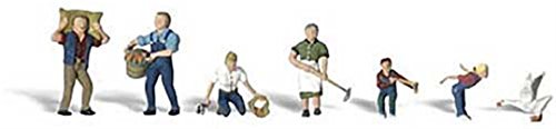 Woodland Scenics HO Scale Scenic Accents Figures/People Set Farm People (6)