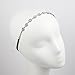 LUX ACCESSORIES Floral Crystal Pave Queen Bridal Bridesmaid Flower Girl Stretch Headband