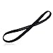 UPmall Sports Headband No Slip Grip Hairband Elastic Pullover Single Band Silicone Lined Sweatband, Perfect for Running, Fitness, Yoga, Hockey, Soccer, Basketball, Gym, Volleyball (Black)
