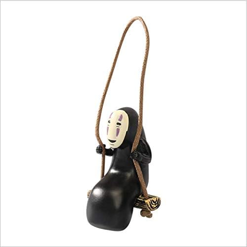 Figurele No Face Man Action Figure Swing Anime Toy Home Gardening Decor Micro Landscape Decoration Ornaments Resin Crafts Doll
