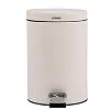 JenLn Container met recycling 7L capaciteit Witte Ronde Mute Trash Can Woonkamer Keuken Badkamer Voet Vuilnisbak (Kleur…