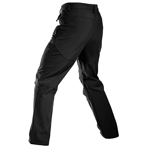 FREE SOLDIER Men's Fleece Lined Outdoor Cargo Hiking Pants Water ...