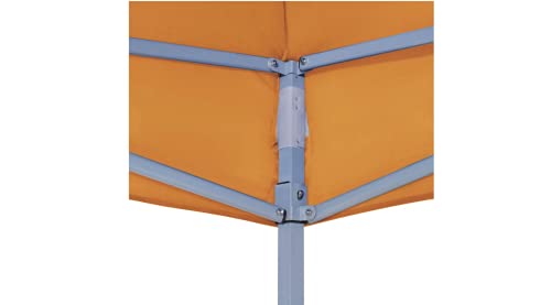 Partyzelt-Dach 3x3 m Orange 270 g/m² Gartenbauten Pavillon-Rahmen Dächer für Pavillions stabil – Bild 6