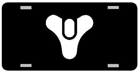 Destiny Wars Logo License Plate Gloss black
