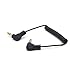 RIIPOO Coiled 3.5mm to 2.5mm Cable - 2-Pack Mini Coiled 3.5mm to 2.5mm Audio Cable, 90 Degree 1/8