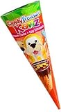 Candy Treasure Carrot KONZ | 12 Crispy Waffle Cones with Chocolate Cream & Surprise Toy Puppy Dog | Fudgy, Chocolatey Cream with Candy Sprinkles | 24 Collectible Toys | Fun For Boys & Girls