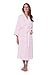 TexereSilk Women's Luxury Terry Cloth Bathrobe - Soft Modal & Organic Cotton - NEW & IMPROVED FABRIC (Barely Pink, 2X/3X)