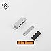 JQK Magnetic Door Catch, Stainless Steel Cabinet Magnet Closet Catches 8 Pack, 1.2mm Thickness 45 lbs Silver, CC102-P8