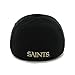 NFL New Orleans Saints '47 Brand Game Time Closer Stretch Fit Hat, Black, One Size Stretch