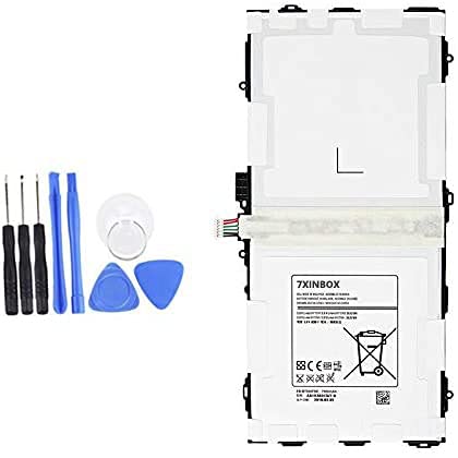 7XINbox EB-BT800FBU EB-BT800FBE EB-BT800FBC EB-BT800FBB EB-BT800FBJ EB-BT800FBK Replacement Laptop Battery compatible with SAMSUNG GALAXY Tab S 10.5 SM-T800 T801 T805 T807 (3.8V 7900mAh)